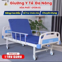 Giường y tế đa năng nâng đầu 1 tay quay